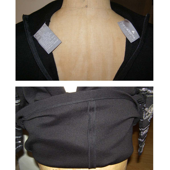 New Vintage LIZ CLAIBORNE Sweater Dress M/L 8-12 - Picture 6 of 8